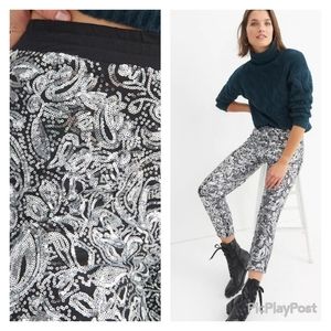 ANTHROPOLOGY Pascaline Sequined Trousers